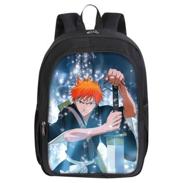 Imagem de Mochila Bleach Kurosaki Ichigo Cartoon Kids School 30x16x40cm