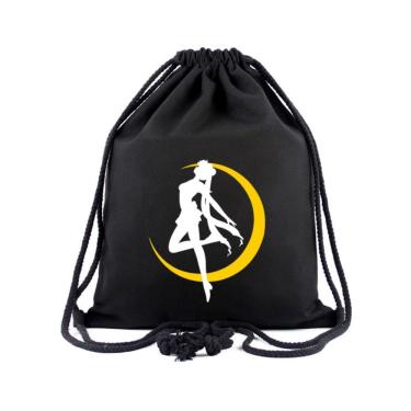 Imagem de Bolsa com cordão Sailors Moons Tsukinos Usagis Canvas 40x34cm