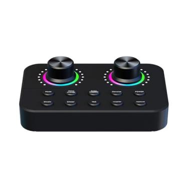 Imagem de Ymiko Placa de Som Ao Vivo Dispositivo de Troca de Voz Mixer Sem Fio Com Redução de Ruído de Reverberação Plug and Play Máquina de Efeitos Sonoros OTG para Streaming de Transmissão