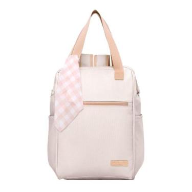 Imagem de Mochila Maternidade Grande Pirulitando Encanto Marfim - Pirulitando Ba