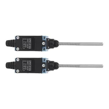 Imagem de aqxreight 2 Unidades Interruptor de Limite Momentâneo Interruptor de Viagem Haste de Mola de Bobina Flexível para Fresadora CNC Roteador de Plasma a 250V 380V O Limite RESISTENTE Apresenta Robustez