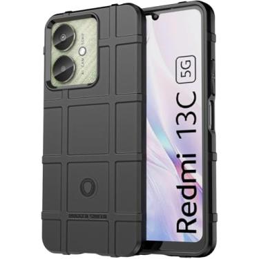 Imagem de Capa Case Para Xiaomi Redmi 13C 5G (Tela 6.74) Armadura Proteção Militar Anti Choque (Preto)