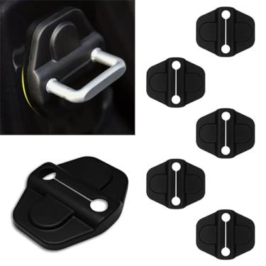 Imagem de MLAHUIER Capa Para Fechadura De Porta Com 6 Peças, Acabamento Trava, Compatível Jeep Wrangler Jl Jlu 4Xe E Unlimited Gladiator Jt 2018-2023, Peças Acessórios Carros Modificados