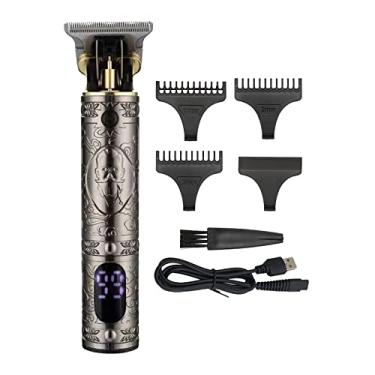 Imagem de Cortadores de Cabelo para Homens Cortador Barbeiro Sem Fio Kit Cortar Trimer Barba Conjunto Grooming Lâmina T Elétrico U