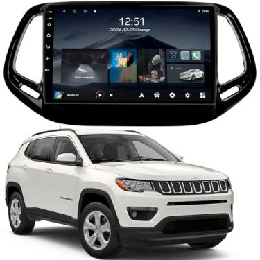 Imagem de Multimídia Adak 10P Compass 2016 a 2021 2+64GB Quadcore Carplay Android Auto Gps