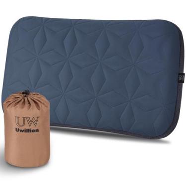 Imagem de Almofada de acampamento UWILLION Large 61x38 cm, inflável ultraleve