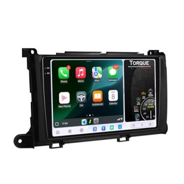 Imagem de JOYING Rádio automotivo para Toyota Sienna 2011-2014 Android 13 unidade de cabeça 9,5 polegadas 2K QLED estéreo para carro 12 GB + 256 GB com Carplay e Android Auto, navegação GPS (C: tela grande com