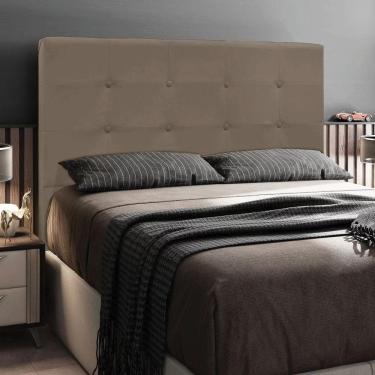Imagem de Cabeceira Cama Box Casal 140cm Quarto Luna Veludo Marrom M11 - D'rossi