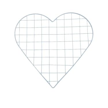 Imagem de Grade De Fotos Recados Memory Board Coração Painel Organizador Grade Tela Aramada Na Cor Preta, Branca, Cobre, Rose Gold(Branco)