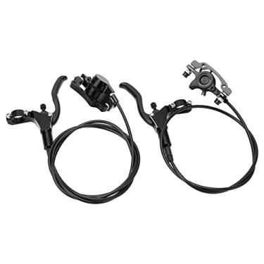 Imagem de KIMISS Conjunto de Freio Hidráulico para Bicicletas de Montanha - Kit de Freio a Disco Sensível de Alta Densidade, Excelente Desempenho, Tampa do Lubrificador de Liga de Alumínio, Conjunto Completo