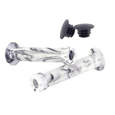 Imagem de Alça de barra de bicicleta Grips para adultos, garça de substituição Grips | 2x Bicicleta de reposição de borracha Grip Hand,End de mão ergonômica não deslizante para a scooter Razor de cruzeiro de pr