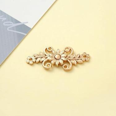 Imagem de Aperte o botão de cintura para mulheres saia calça jeans clipe de cintura ajustável broche de metal (E)