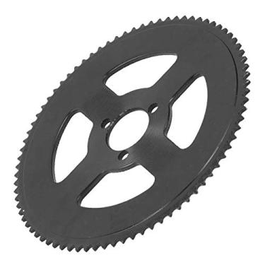 Imagem de KIMISS Pedaleira Black Disc 25H Com 80 Dentes e Três Furos - Roda Dentada de Aço para Scooter Elétrica - Diâmetro Interno 29 Mm para Desempenho Em Alta Velocidade