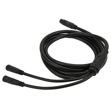 Imagem de KIMISS Cabo de Extensão de Bicicleta Elétrica, Cabo de Motor Dividido de 1 a 2 Com Conector à Prova d'água, 155 Cm de Comprimento para Atualização e Conversão de Motor de Bicicleta