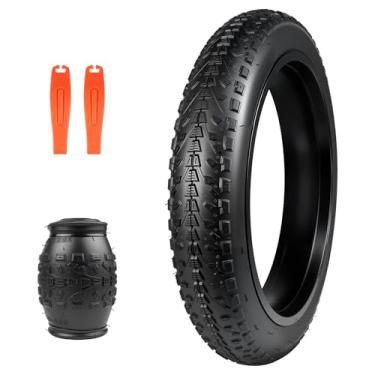 Imagem de BALINGE Pneu de bicicleta elétrica 20x3.0 20 x 3 pneus eBike Fat E-Bike Pneus 20 x 3 pneus de bicicleta Heavy Duty alto desempenho resistente ao desgaste E-Bike Mountain Snow 20x3 pneus de bicicleta,