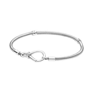 Imagem de Pulseira DIY De Prata Esterlina 925 Com Coração, Coroa E Corrente De O