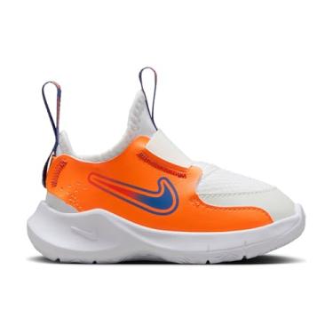 Imagem de Nike Tênis infantil Flex Runner 3 (FN1478-101, branco/ASTRONOM), Branco/azul astronômico/laranja, 6 Toddler