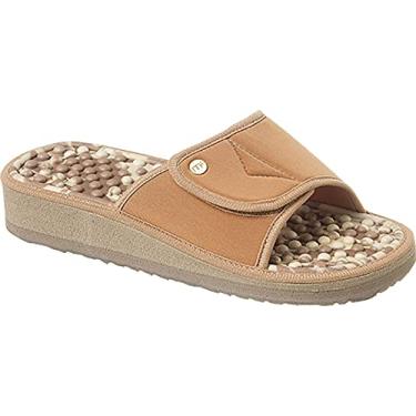 Imagem de Chinelo Slide Anabela para Esporão e Fascite Plantar Mundoflex - Bege/Marfim