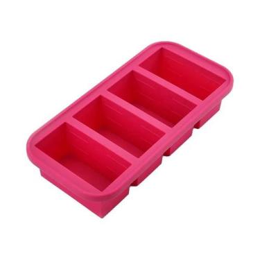 Imagem de Forma De Silicone Para Congelador Com 6 Compartimentos E Tampa, Bandej