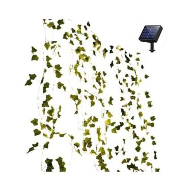 Imagem de Luz Solar LED Ivy String 7M/12M À Prova d'Água Guirlanda De Folhas De 