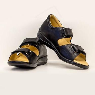 Imagem de Sandália ortopédica ariel feminina - Liberty, 35, Preto