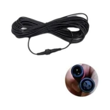 Imagem de Cabo De Extensão Impermeável De 5 Metros Conector De 2 Pinos Macho Par