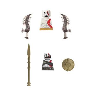 Imagem de Mini Figuras De Ação Kratos Geralt Ciri Compatíveis Com Blocos De Mont