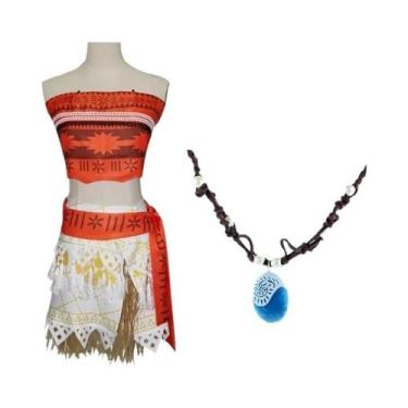 Imagem de Fantasia De Cosplay Da Princesa Moana Para Mulheres, Vestido Adulto Pa