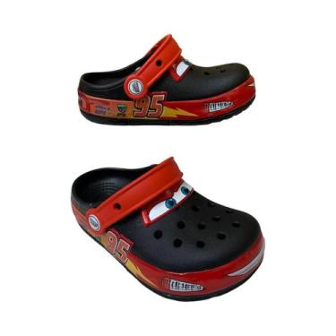 Imagem de Crianças À Prova D'água LED Lightning McQueen Sandálias Disney Animati