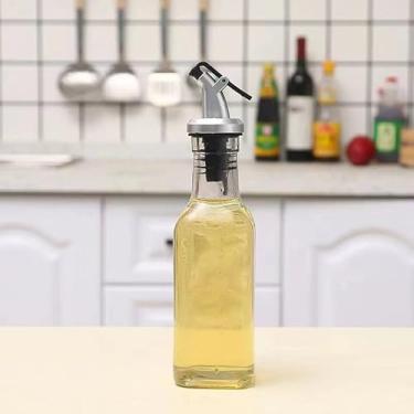 Imagem de 1 embalagem de garrafa dispensadora de azeite de oliva de 150 ml para cozinha, recipiente de molho de soja para cozinhar com bico de despejador
