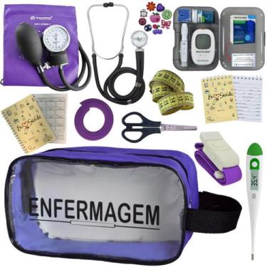 Imagem de Kit Enfermagem Completo Top + Medidor Glicose  - PREMIUM, P.A. Med, IN