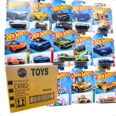 Imagem de Kit com 10 Carrinhos Hot Wheels Originais - Diversos Modelos, Carrinho