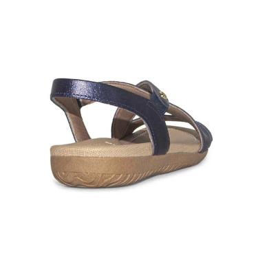 Imagem de Kit Sandália Rasteira Usaflex Couro Feminina + 2 Pares de Meias