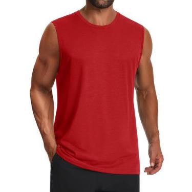 Imagem de Camiseta regata masculina Cotasen UPF 50+, gola redonda, respirável, v