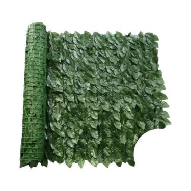 Imagem de Painéis De Cerca De Folhas Verdes De Hera Artificial 50X200cm, Tela Fa
