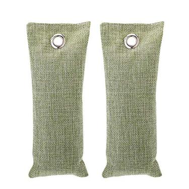 Imagem de 2 Pacote 75g Bolsa de Carvão Ativado Bambú Absorvedor Odores TVOC Purificador Ar Frescor para Casa Carro Armário Gabinete