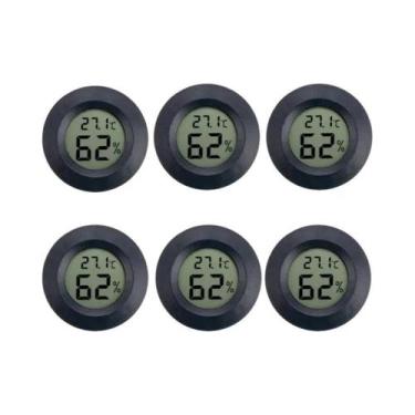 Imagem de Termômetro Digital LCD Interno Higrômetro 4PCS Medidor Eletrônico De T