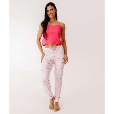Imagem de Calça Pijama Feminino Avulsa Marisa Rosa-29017, Rosa, GG