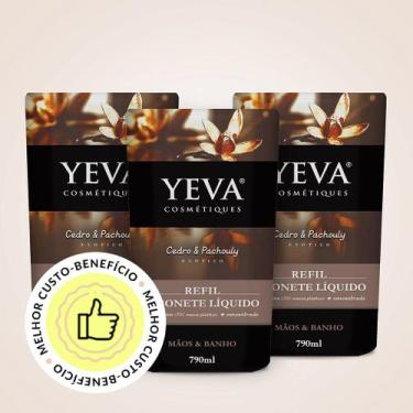Imagem de Refil Sabonete Líquido YEVA Exótico 790ml - KIT 3 UNIDs