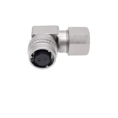 Imagem de 1 peça conector de servo motor CM10 10 pinos ângulo reto 2 núcleos servo codificador soquete DDK conectores de metal (ângulo 2 pinos plugue)