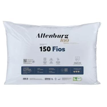 Imagem de Travesseiro Suporte Firme Altenburg Branco 150 Fios - 100 Anos 50cm x 70cm