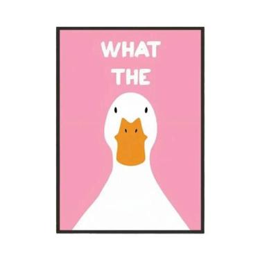 Imagem de Pôster Artístico Engraçado E Fofo Com Impressão De Pato, Adesivo De Pa