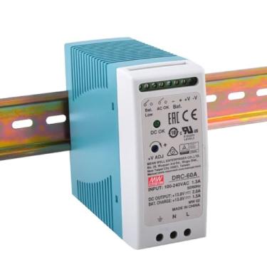 Imagem de Mean Well 60W Fonte De AlimentaçãO Mesa Para RáDio Ham Com SaíDa úNica E FunçãO Ups Com Carregador De Bateria Fonte De LaboratóRio VariáVel Fonte De AlimentaçãO Micro Atx (DRC-60A 59.34W/UPS Function)