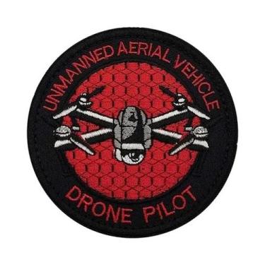 Imagem de Emblema Bordado De Piloto De Drone Tático, Aplique De Tecido, Distinti