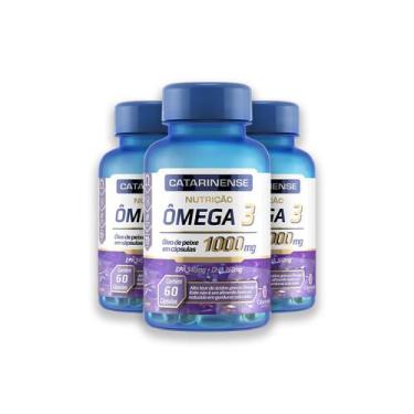 Imagem de Kit 3 Ômega 3 1000mg Catarinense 60 Cápsulas