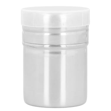 Imagem de Coqueteleira em pó de aço inoxidável com tampa para café, cacau, açúcar e cozimento, use acabamento prateado