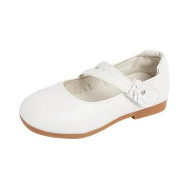 Imagem de Sapatos Casuais De Couro Floral Para Meninas Princesas, Calçados Infan