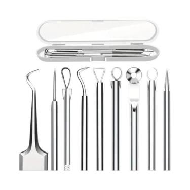 Imagem de Kit Removedor De Cravos 5 Peças: Pinças Curvas De Aço Inoxidável Para 