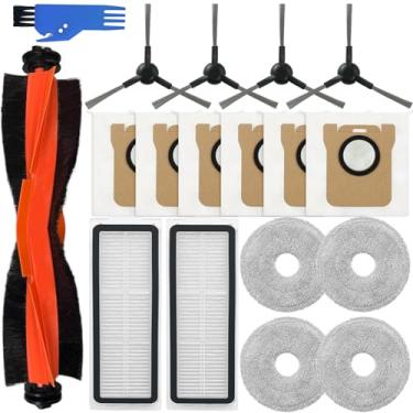Imagem de Kit de acessórios para aspirador de pó robô Xiaomi X20 Pro/X20 Max, 1 escova principal, 6 sacos de pó, 2 filtros, 4 escovas laterais, 4 almofadas de esfregão, acessórios de reparo sobressalentes