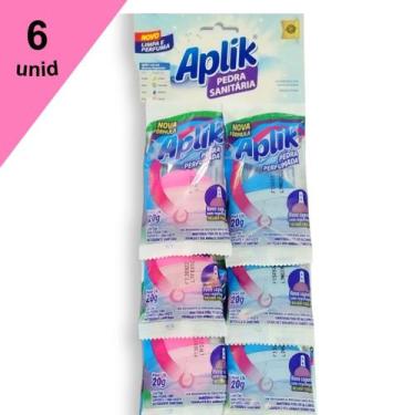 Imagem de Kit 6 Pastilha Vaso Sanitário Desodorizador Pedra Vaso 20g Regulável M